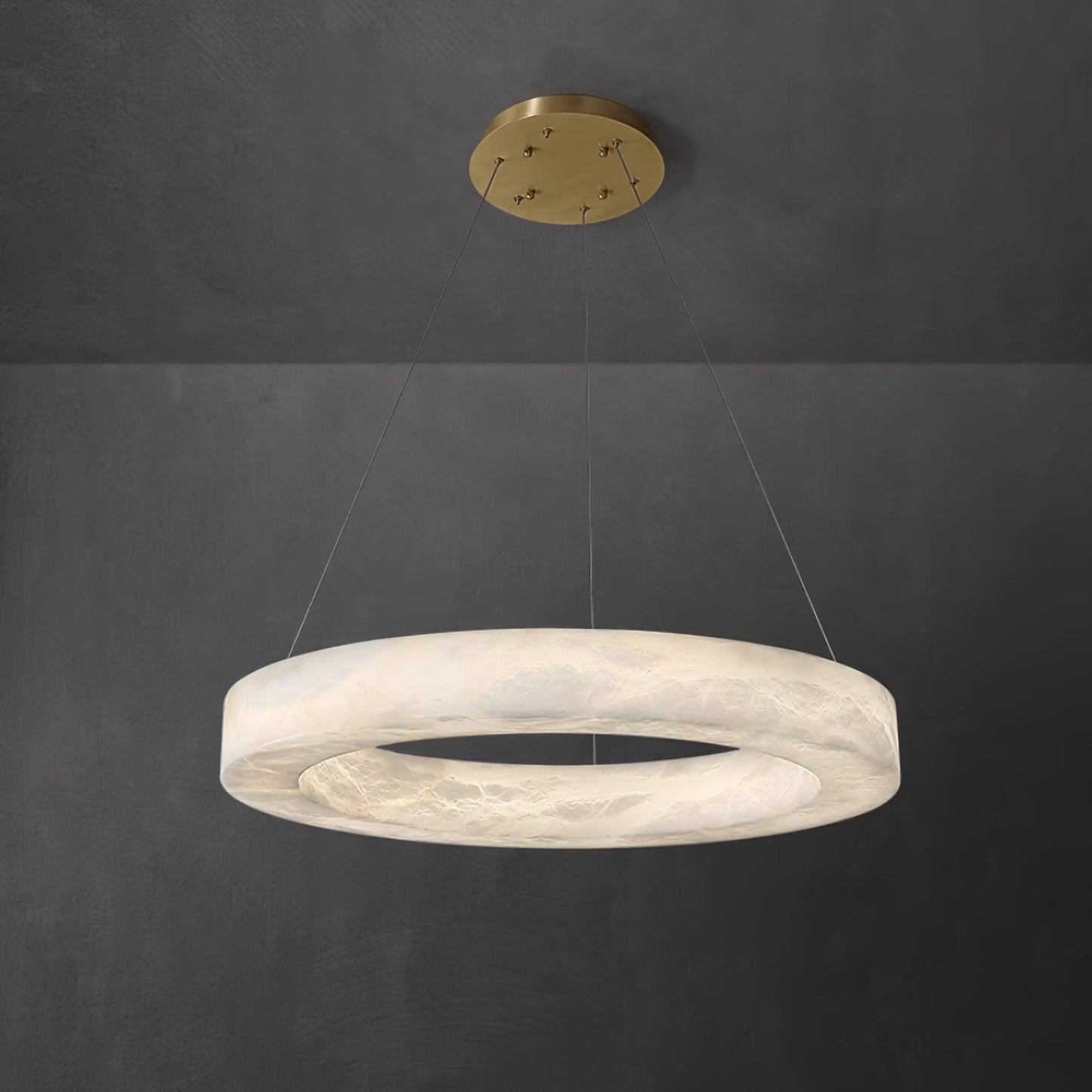 Marika Alabaster Ceiling fixture Chandelier