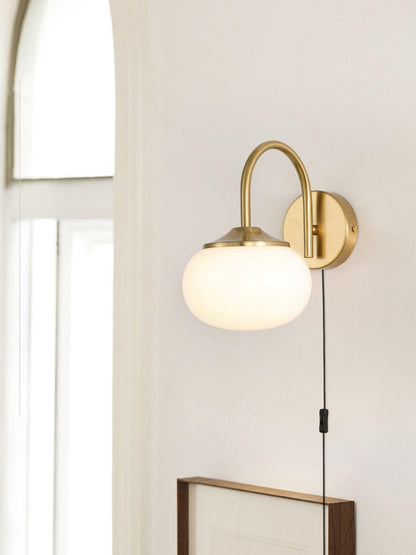 Marshmallow Bracket light Sconce Plug Version