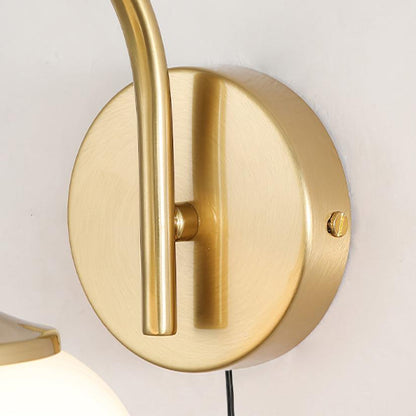 Marshmallow Bracket light Sconce Plug Version