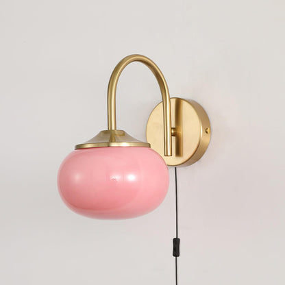 Marshmallow Bracket light Sconce Plug Version