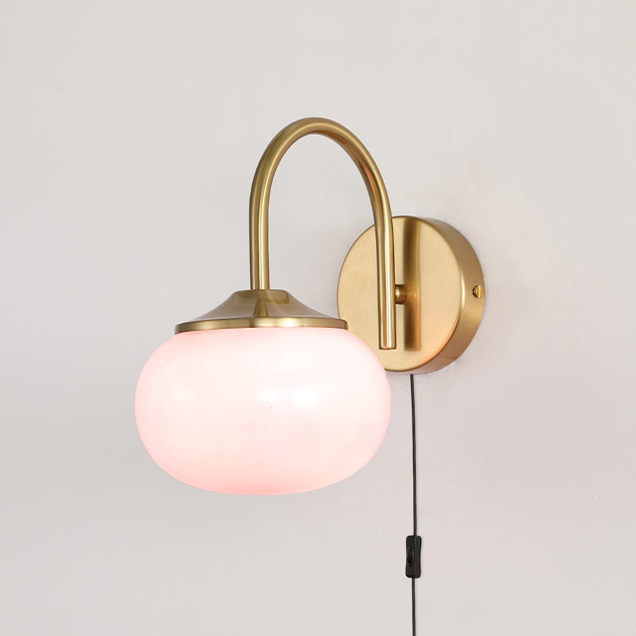 Marshmallow Bracket light Sconce Plug Version