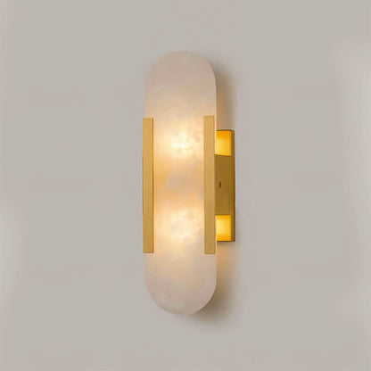 Melange Elongated Alabaster Bracket light Wall Lamp