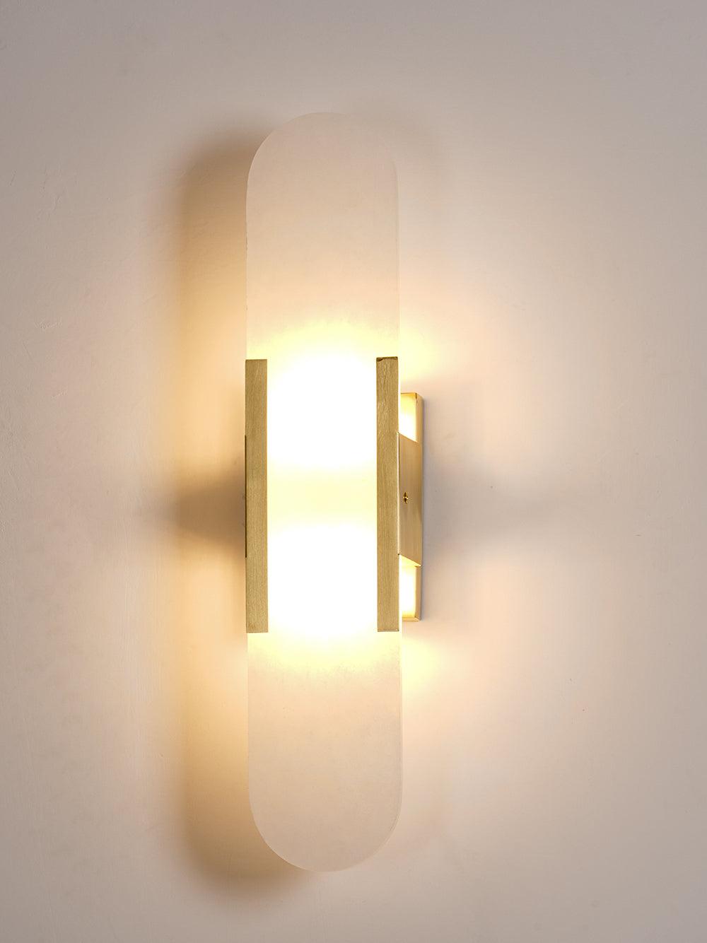 Melange Elongated Alabaster Bracket light Wall Lamp