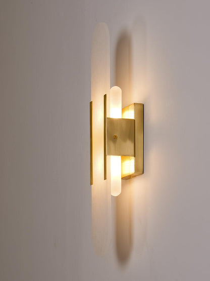 Melange Elongated Alabaster Bracket light Wall Lamp