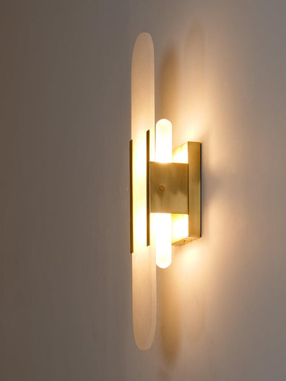 Melange Elongated Alabaster Bracket light Wall Lamp