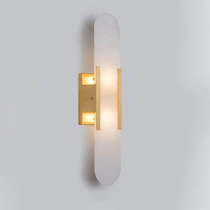 Melange Elongated Alabaster Bracket light Wall Lamp