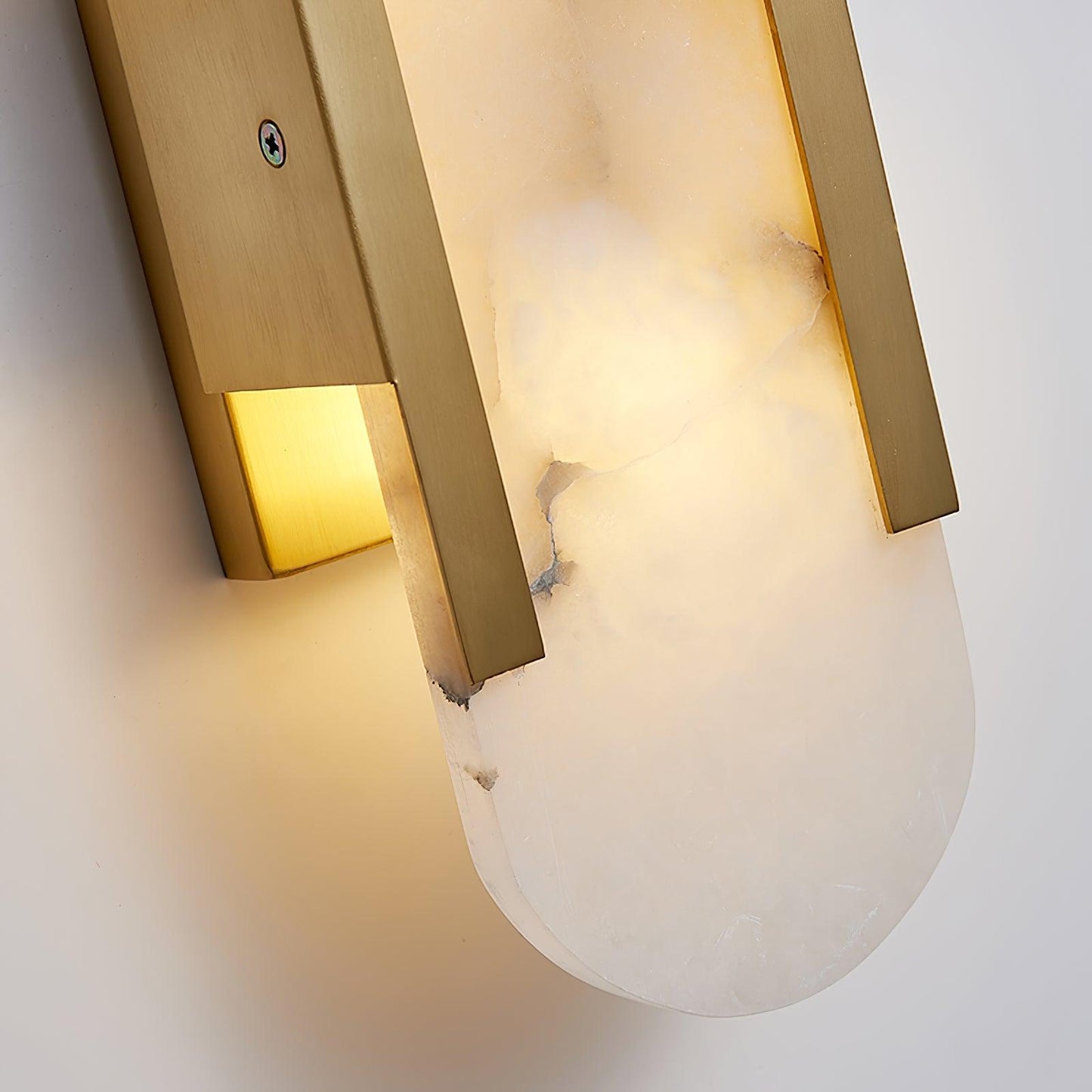 Melange Elongated Alabaster Bracket light Wall Lamp