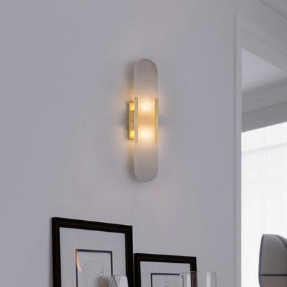 Melange Elongated Alabaster Bracket light Wall Lamp