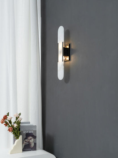 Melange Elongated Alabaster Bracket light Wall Lamp