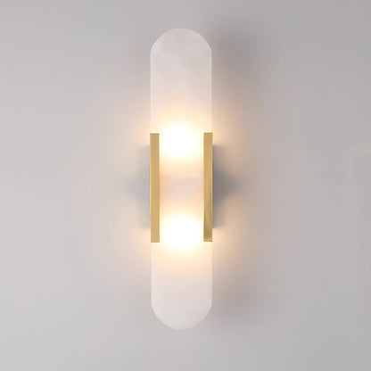 Melange Elongated Alabaster Bracket light Wall Lamp