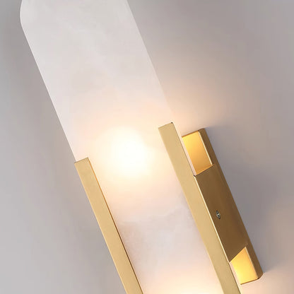 Melange Elongated Alabaster Bracket light Wall Lamp