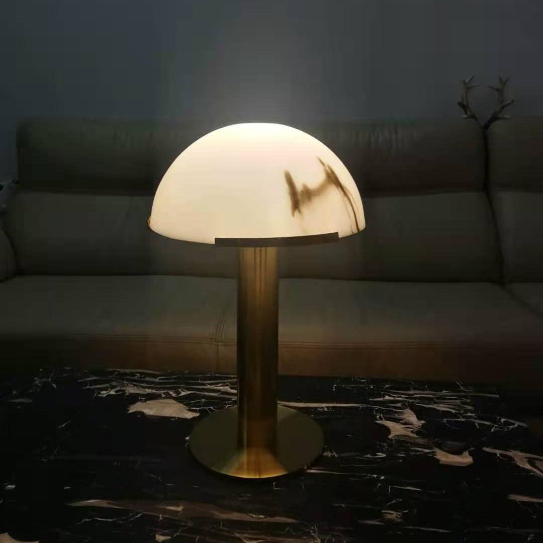 Elegance Alabaster Nightstand lamp Table Lamp