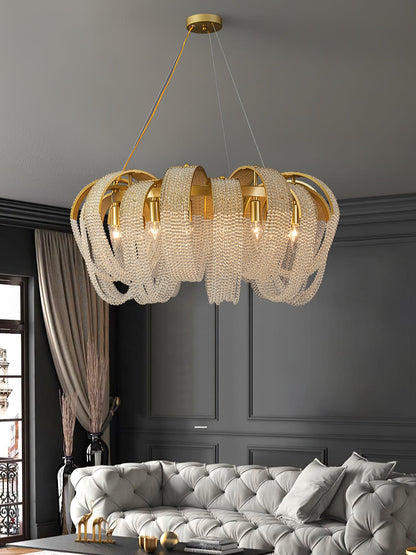 Mesh Crystal Electrolier Chandelier