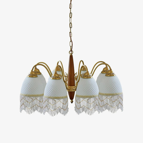 Mesh Tassel Glass Gasolier Chandelier