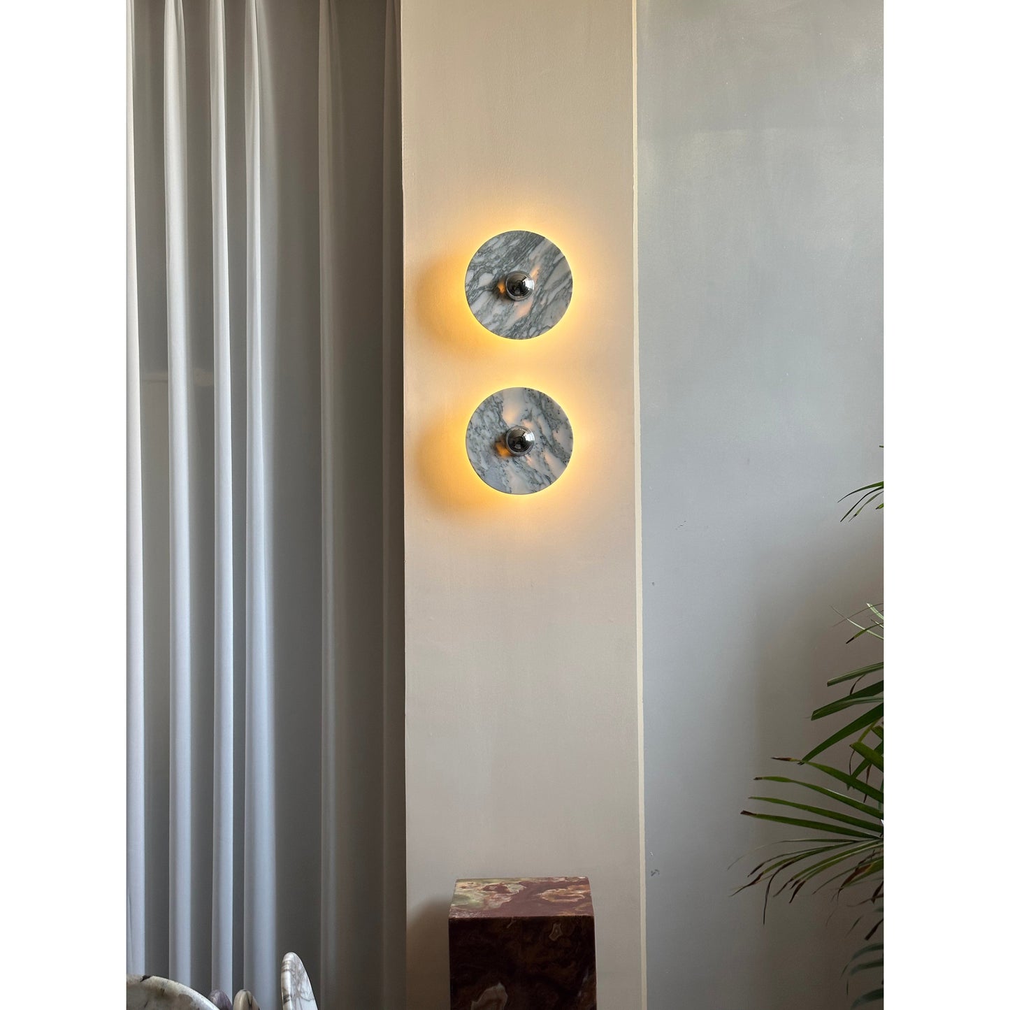 Messier Marble Rechargeable Wall-mounted light Wall Lamp