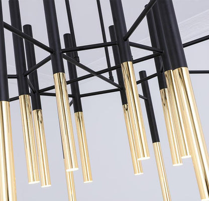 Metal Tubular Electrolier Chandelier