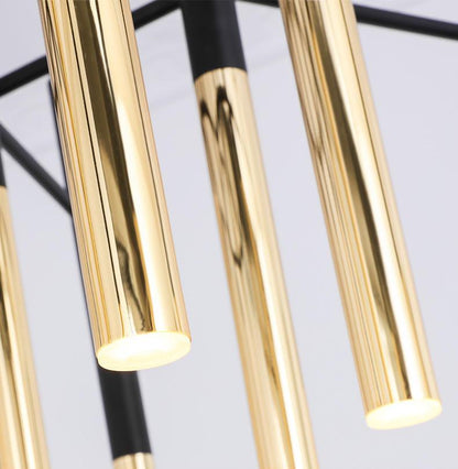 Metal Tubular Electrolier Chandelier