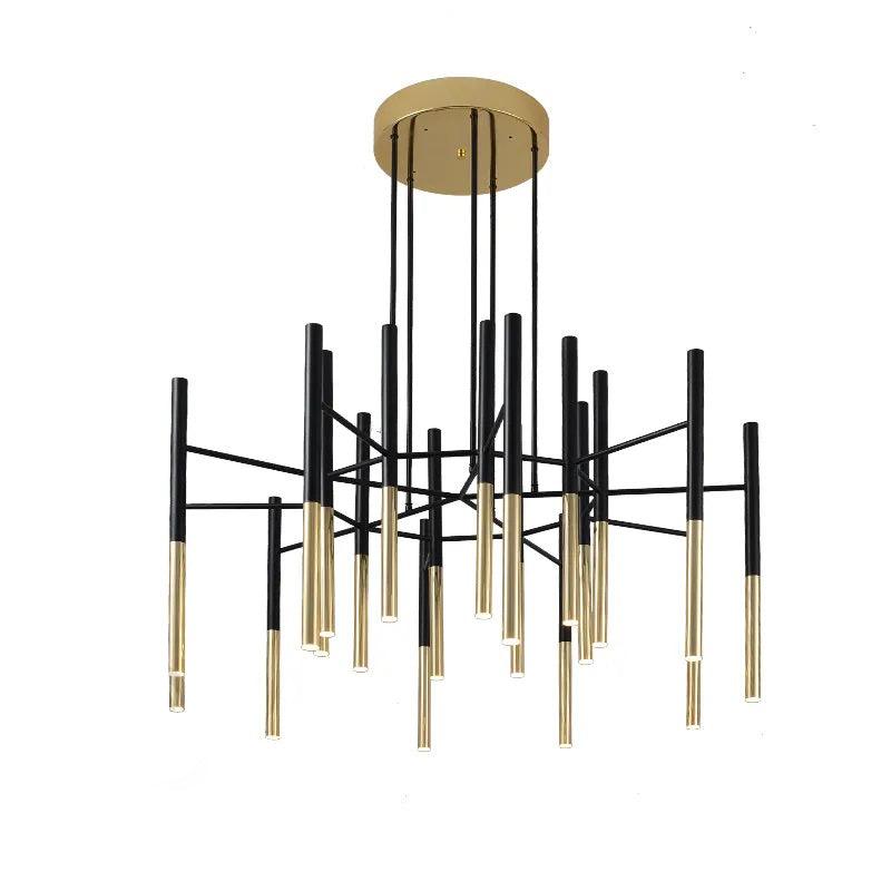 Metal Tubular Electrolier Chandelier