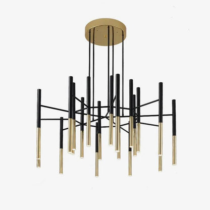 Metal Tubular Electrolier Chandelier