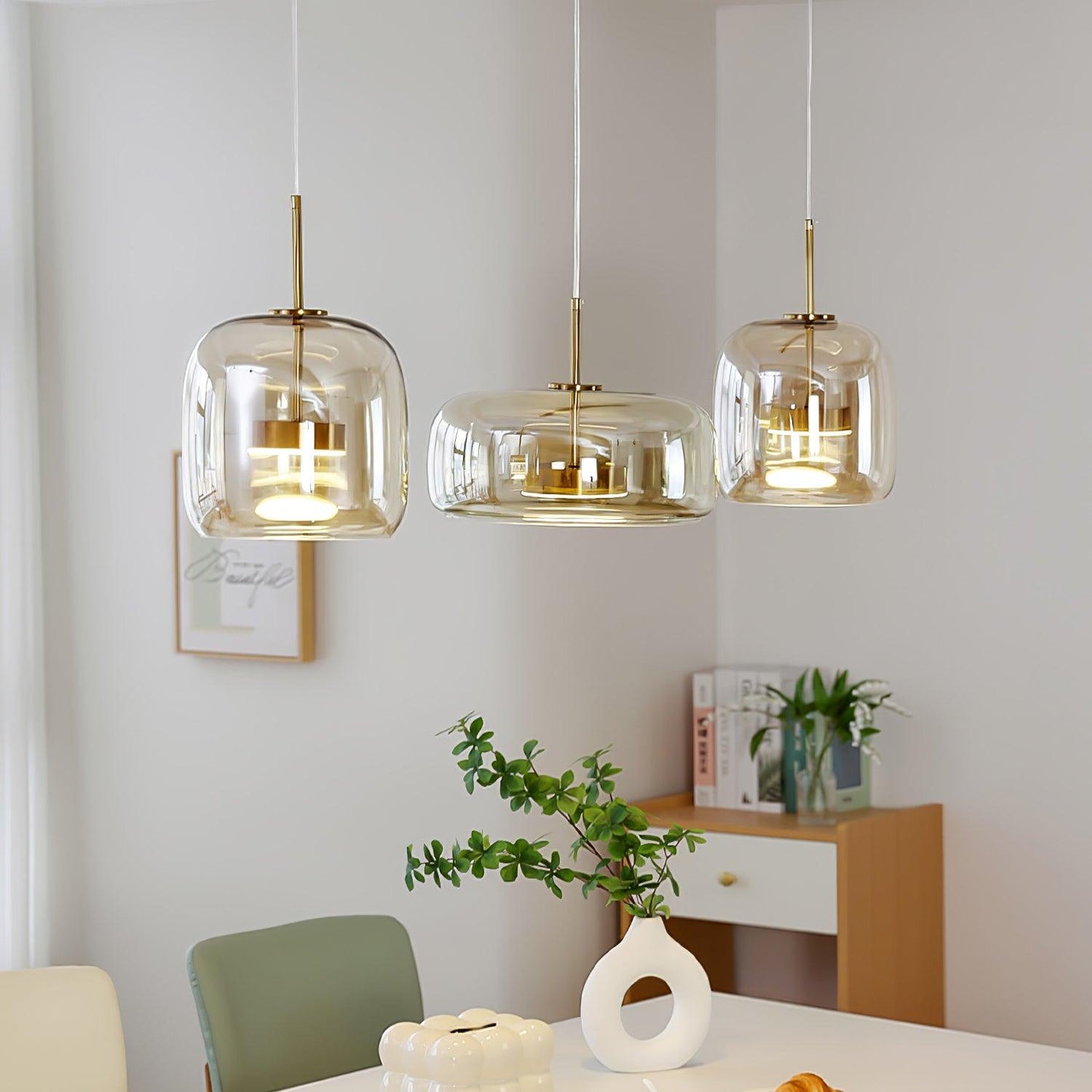 Metro Sphere Glass Droplight Pendant Lamp