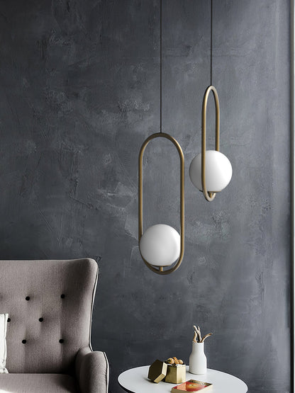 Mila Brass Droplight Pendant Swag Light