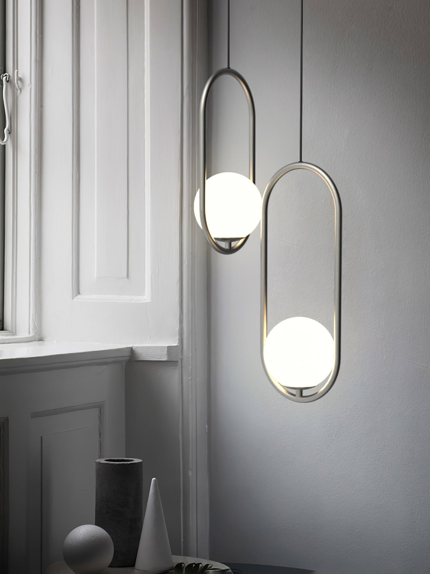 Mila Brass Droplight Pendant Swag Light