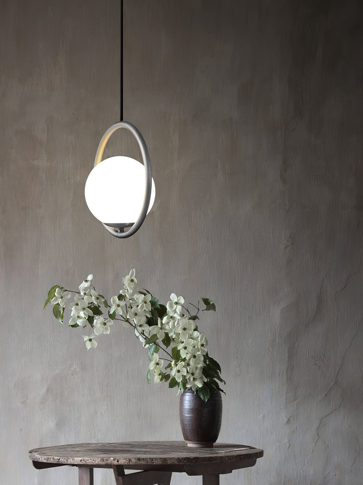 Mila Brass Droplight Pendant Swag Light