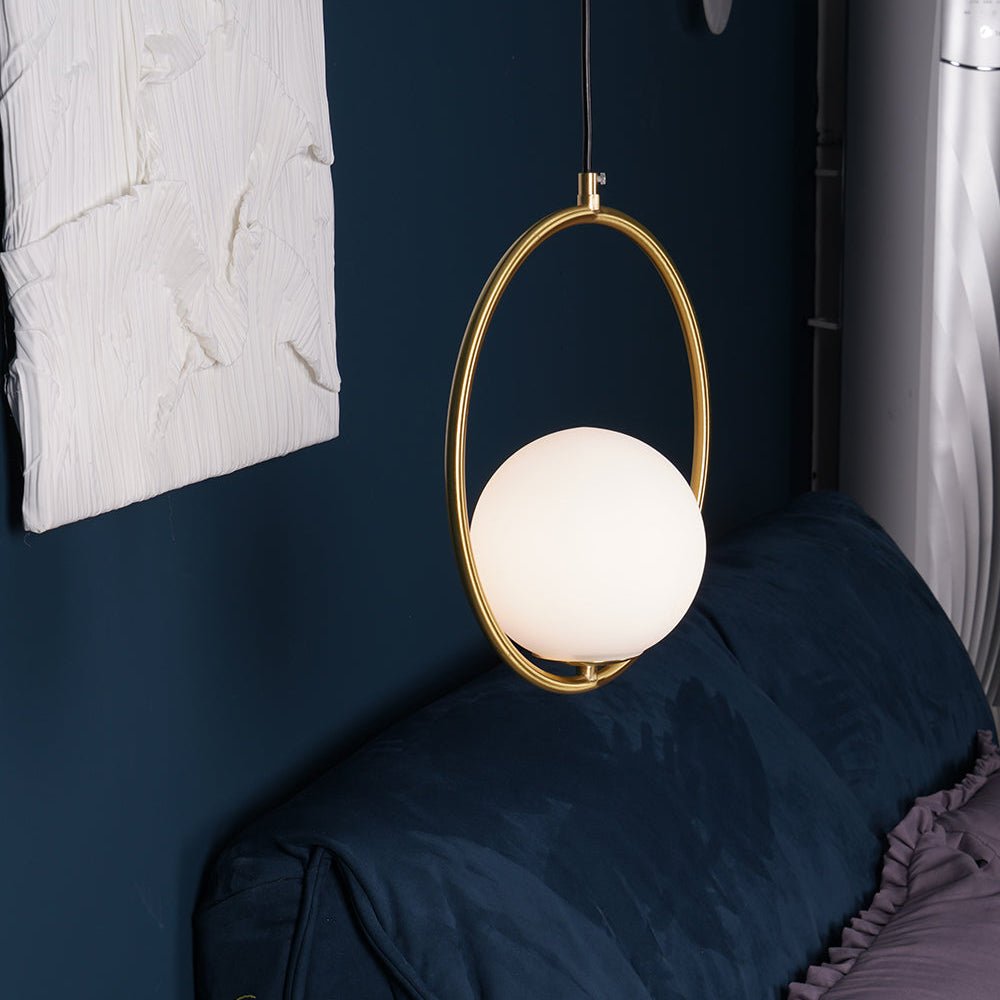 Mila Brass Droplight Pendant Swag Light