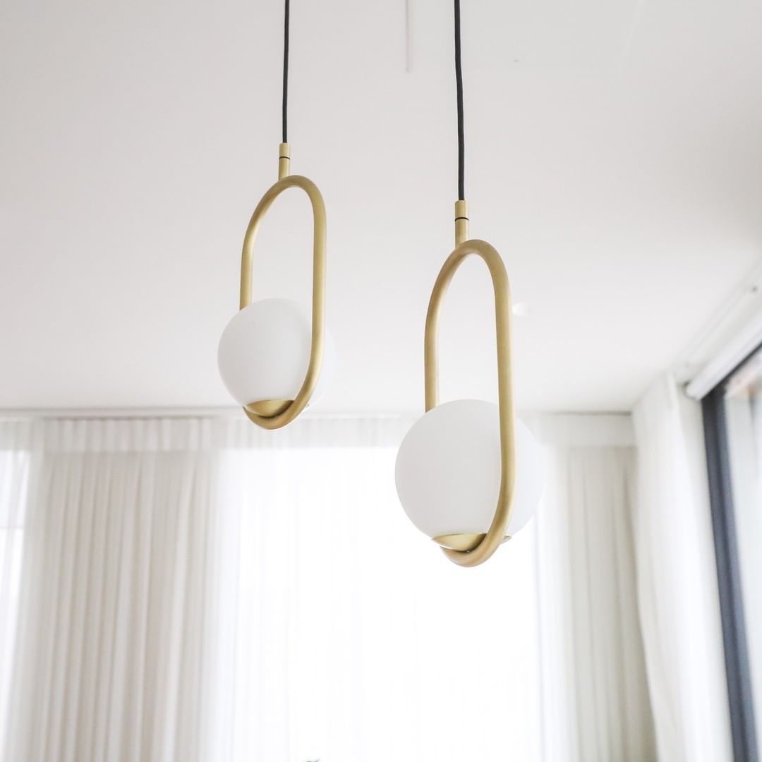 Mila Brass Droplight Pendant Swag Light