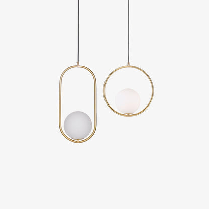 Mila Brass Droplight Pendant Swag Light