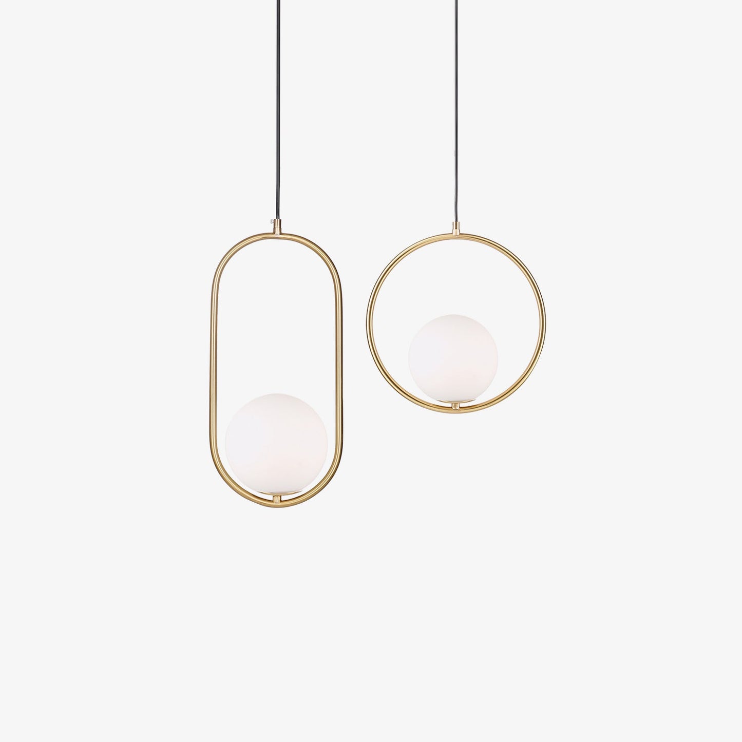 Mila Brass Droplight Pendant Swag Light