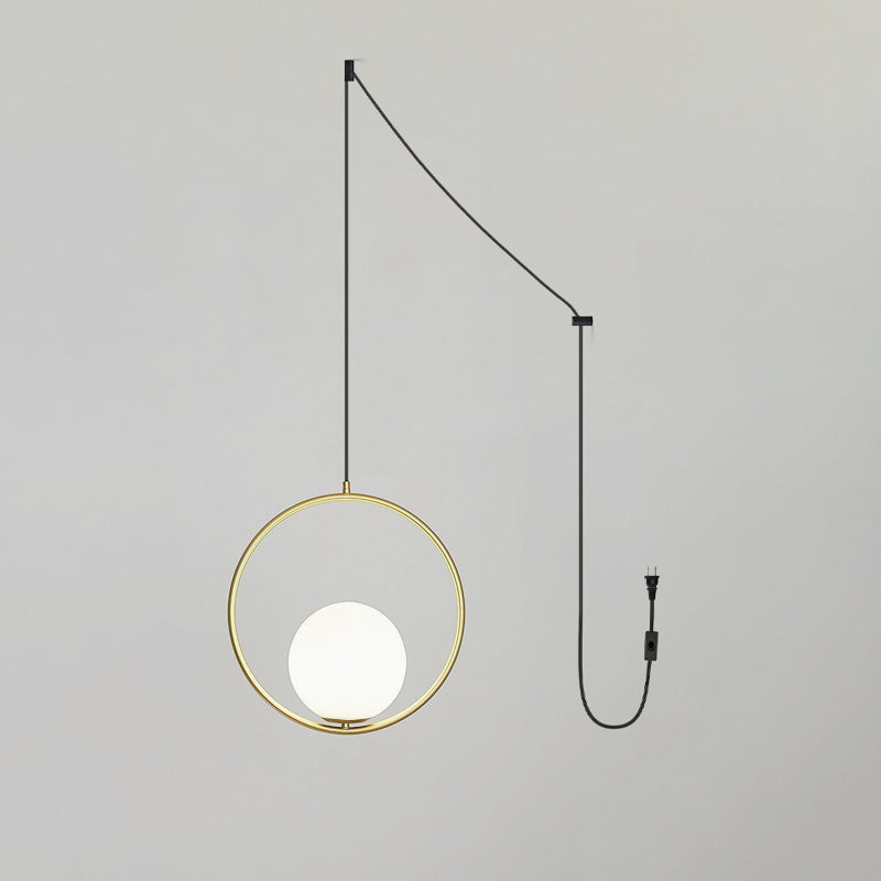 Mila Brass Droplight Pendant Swag Light