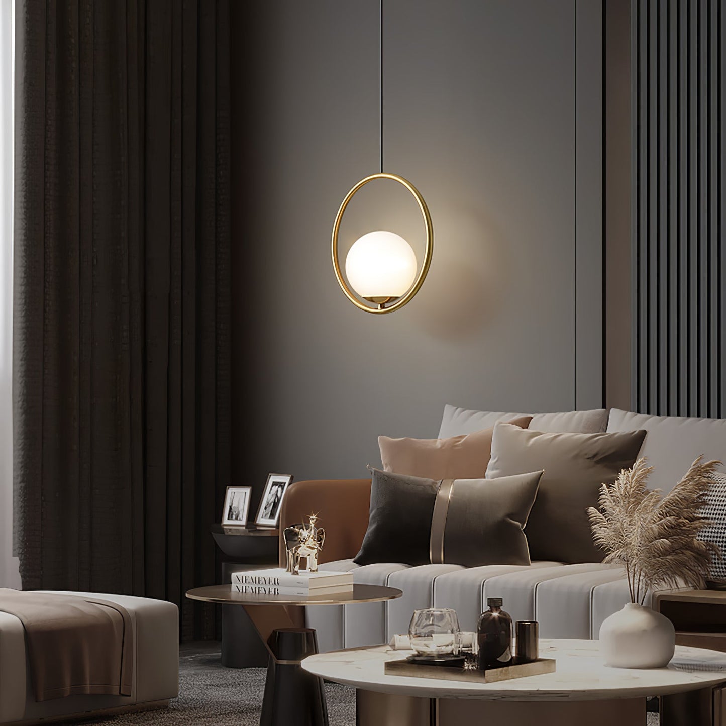 Mila Brass Houselight Pendant Light