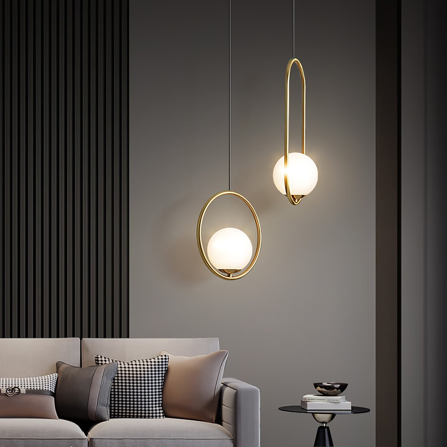 Mila Brass Houselight Pendant Light