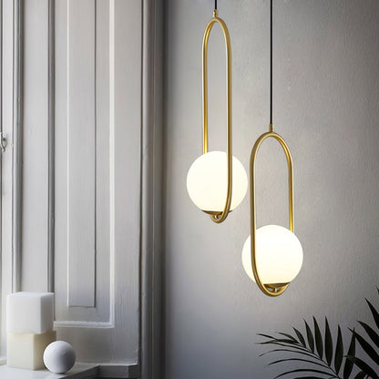 Mila Brass Droplight Pendant Swag Light