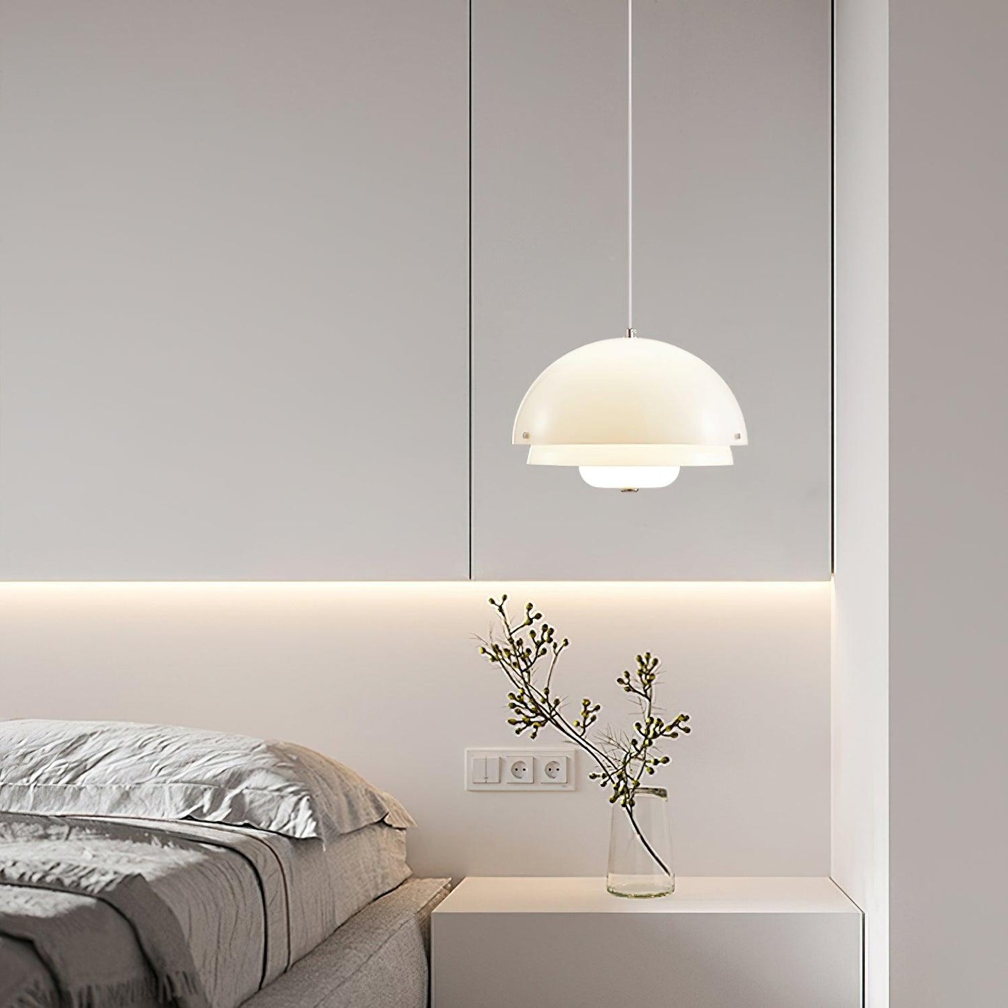 Milk White Layer Drop light Pendant Lamp