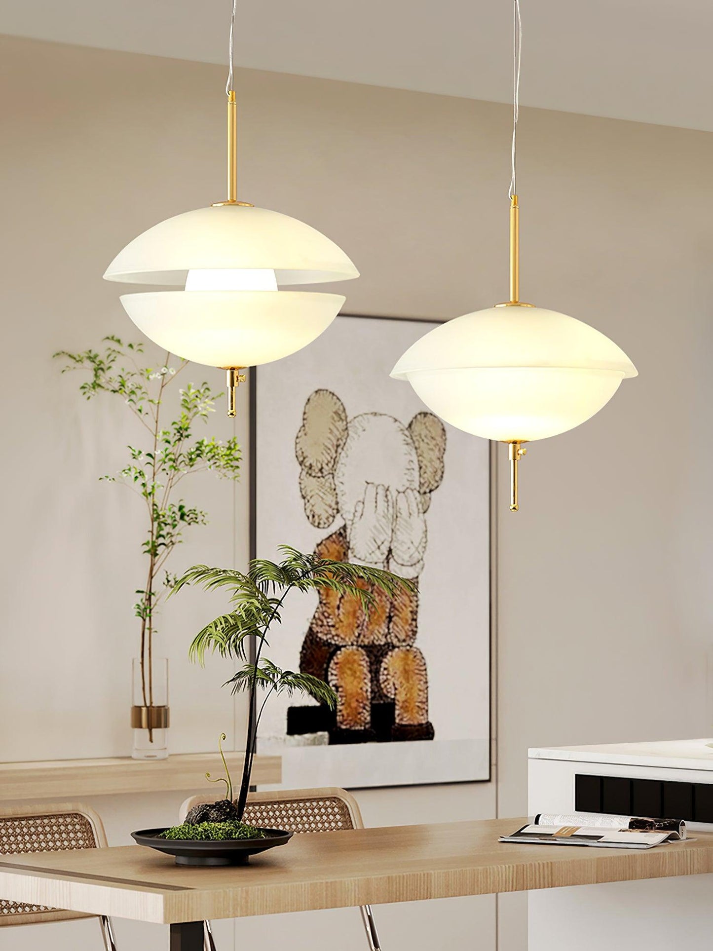 Miller Shell Hanging light Pendant Light