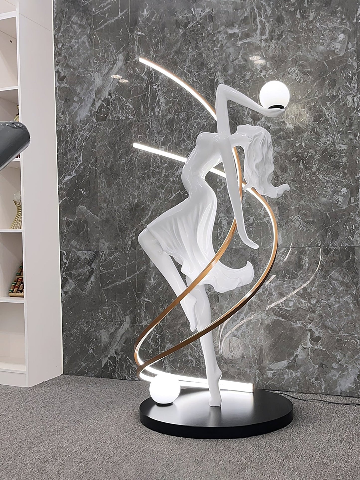 Misha Goddess Statue Standing Lamp Floor Lamp