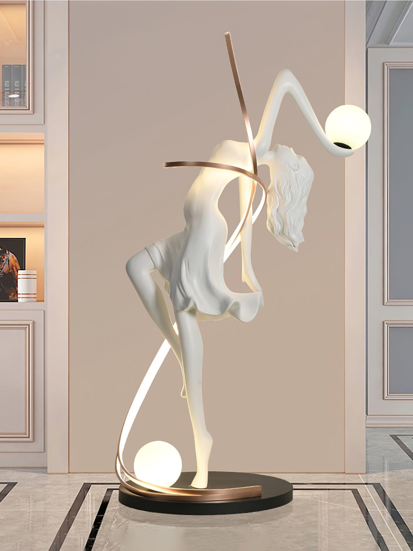 Misha Goddess Statue Standing Lamp Floor Lamp