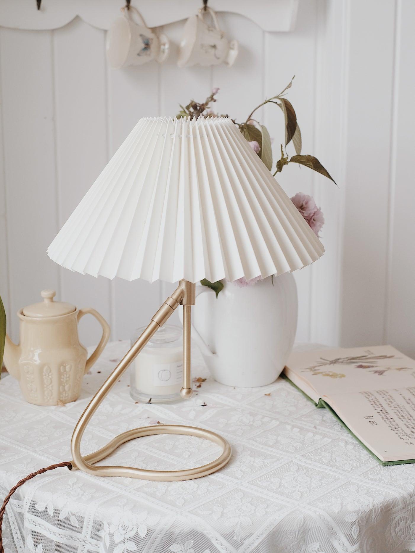 Levitate Pleated Bedside lamp Table Lamp