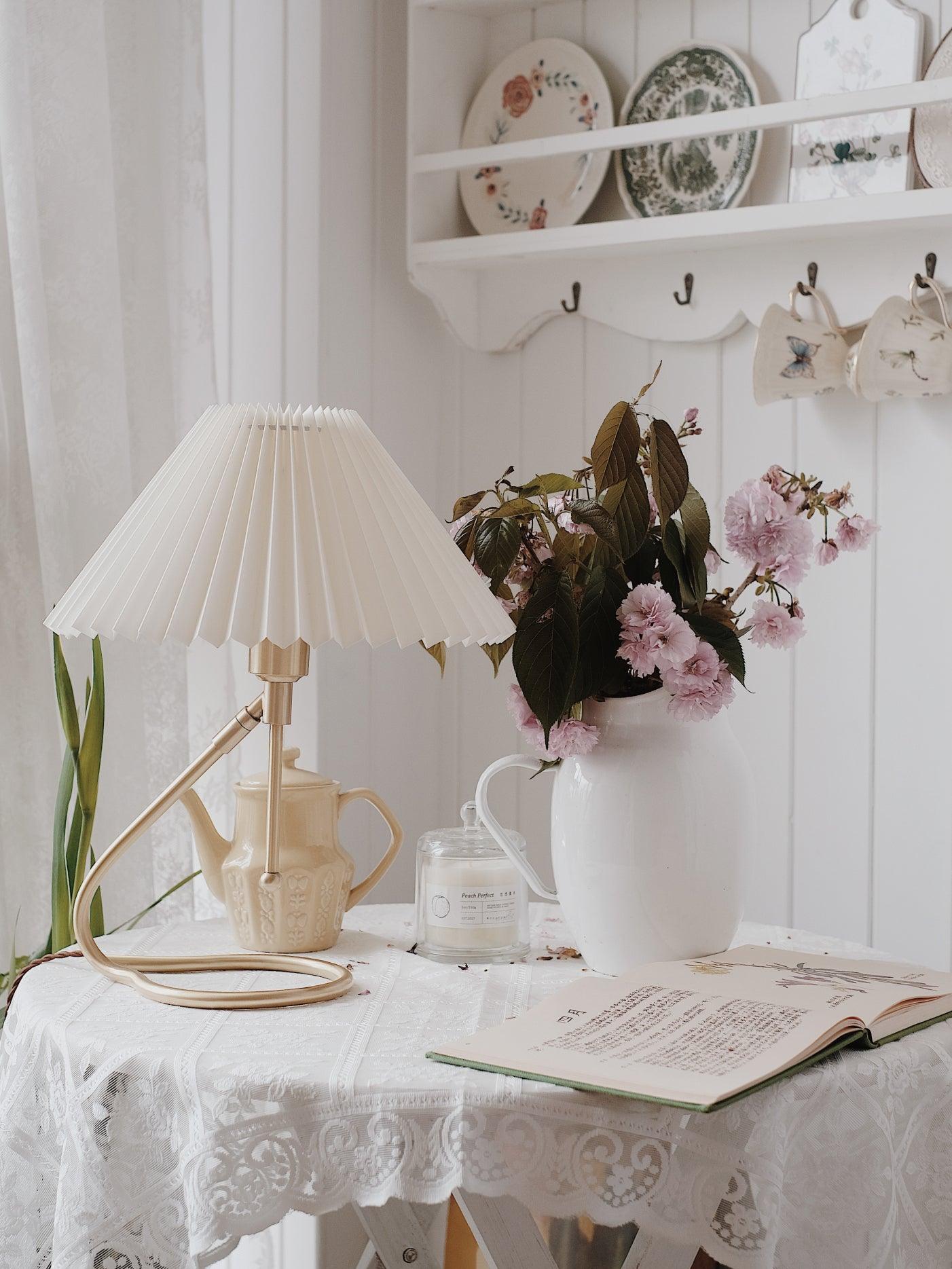 Levitate Pleated Bedside lamp Table Lamp