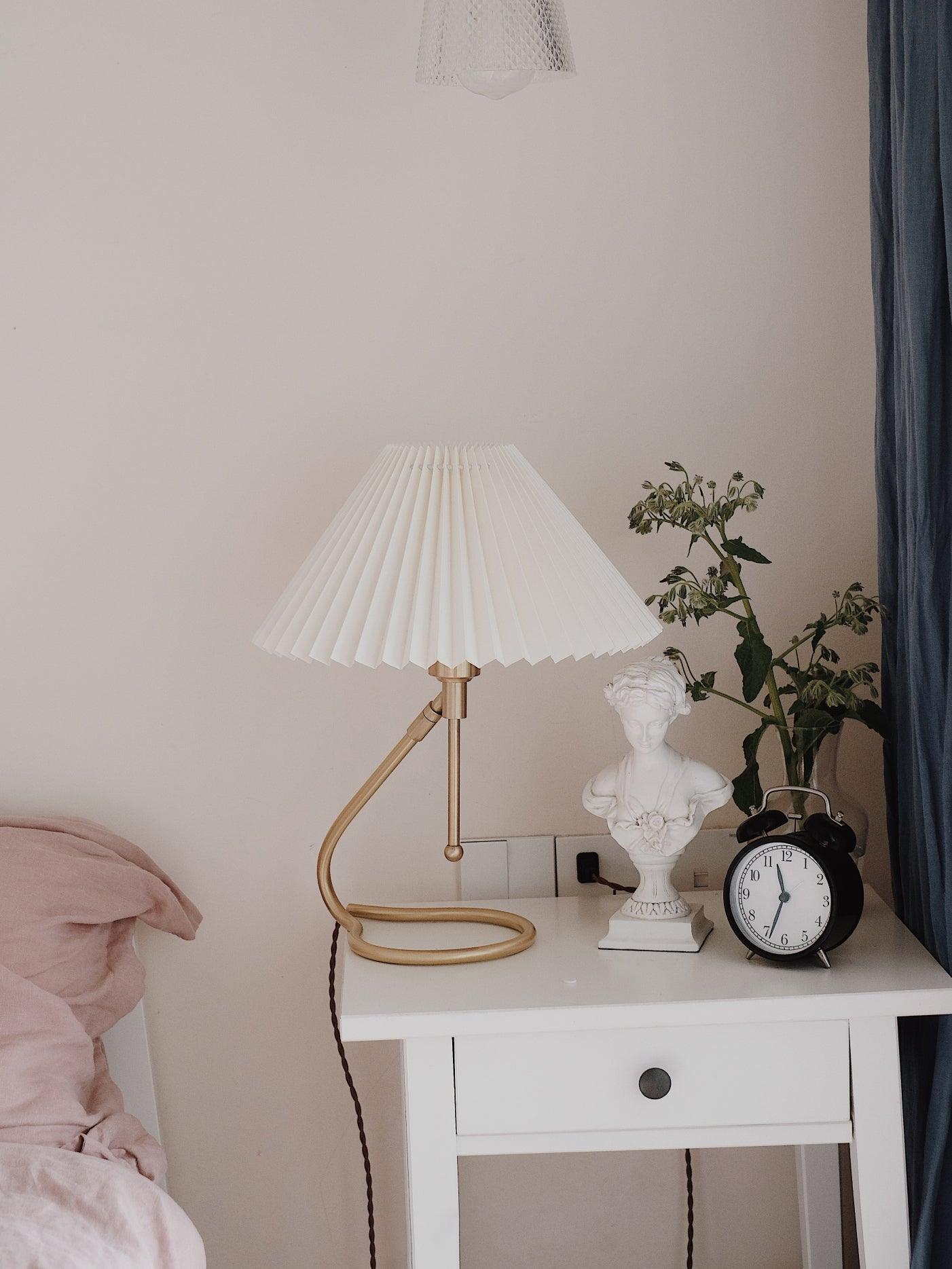 Levitate Pleated Bedside lamp Table Lamp