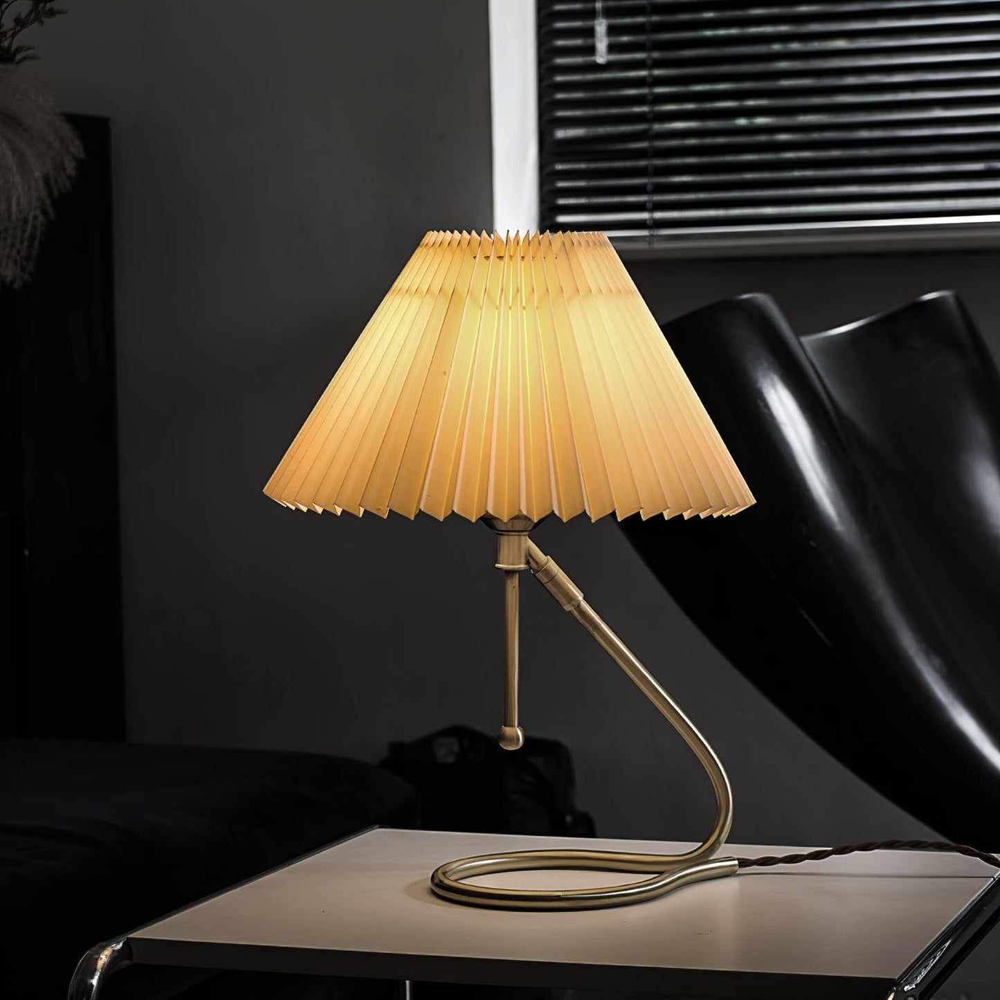 Levitate Pleated Bedside lamp Table Lamp