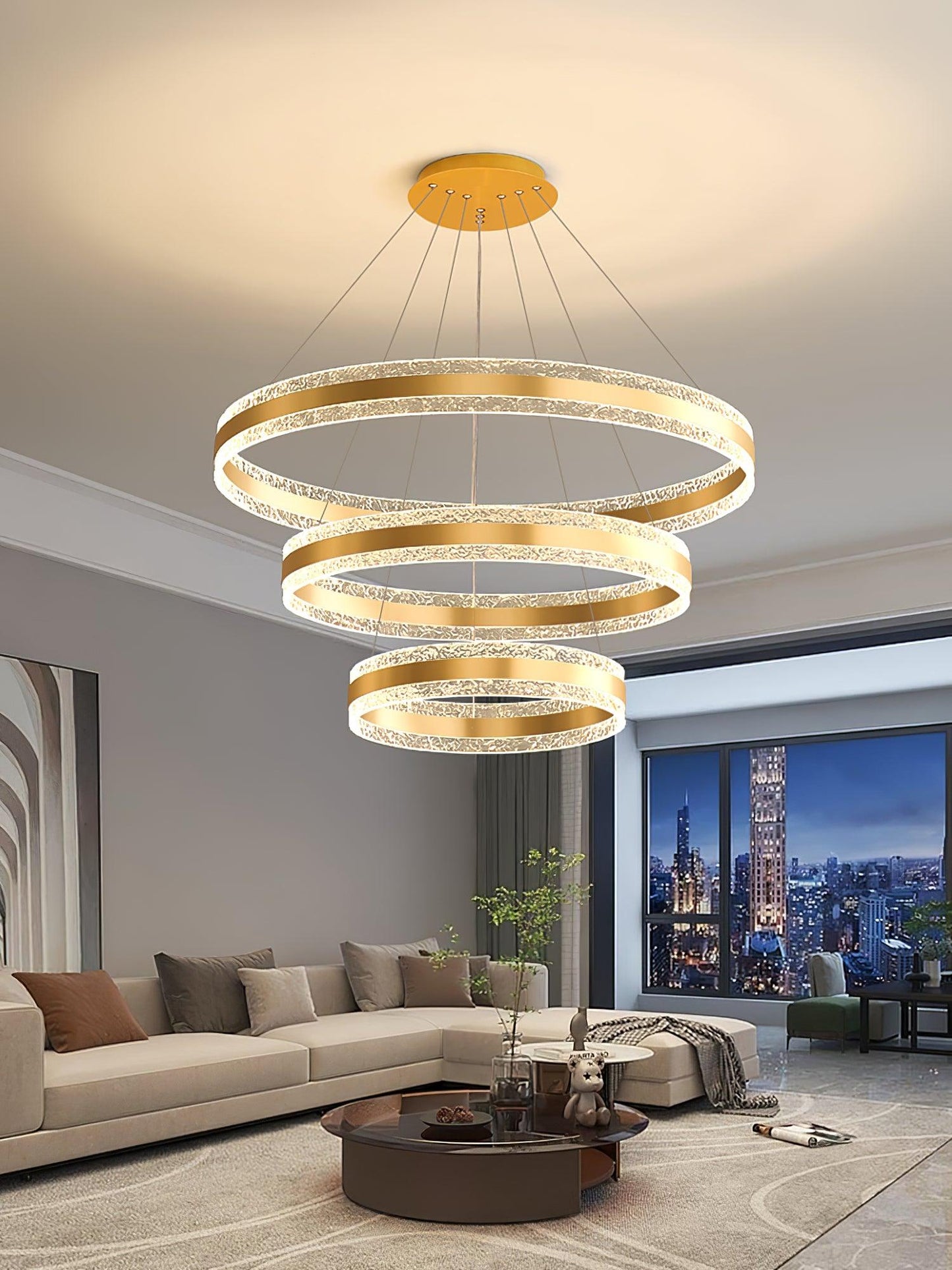 Modern Circle LED Electrolier Chandelier