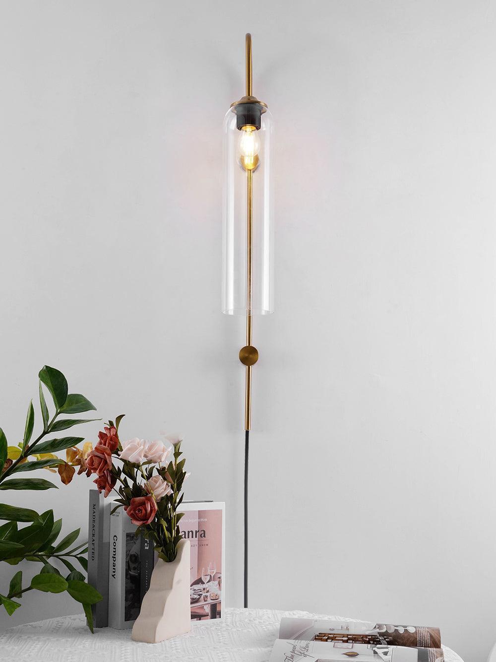 Modern Glass Plug-In Wall sconce Wall Lamp