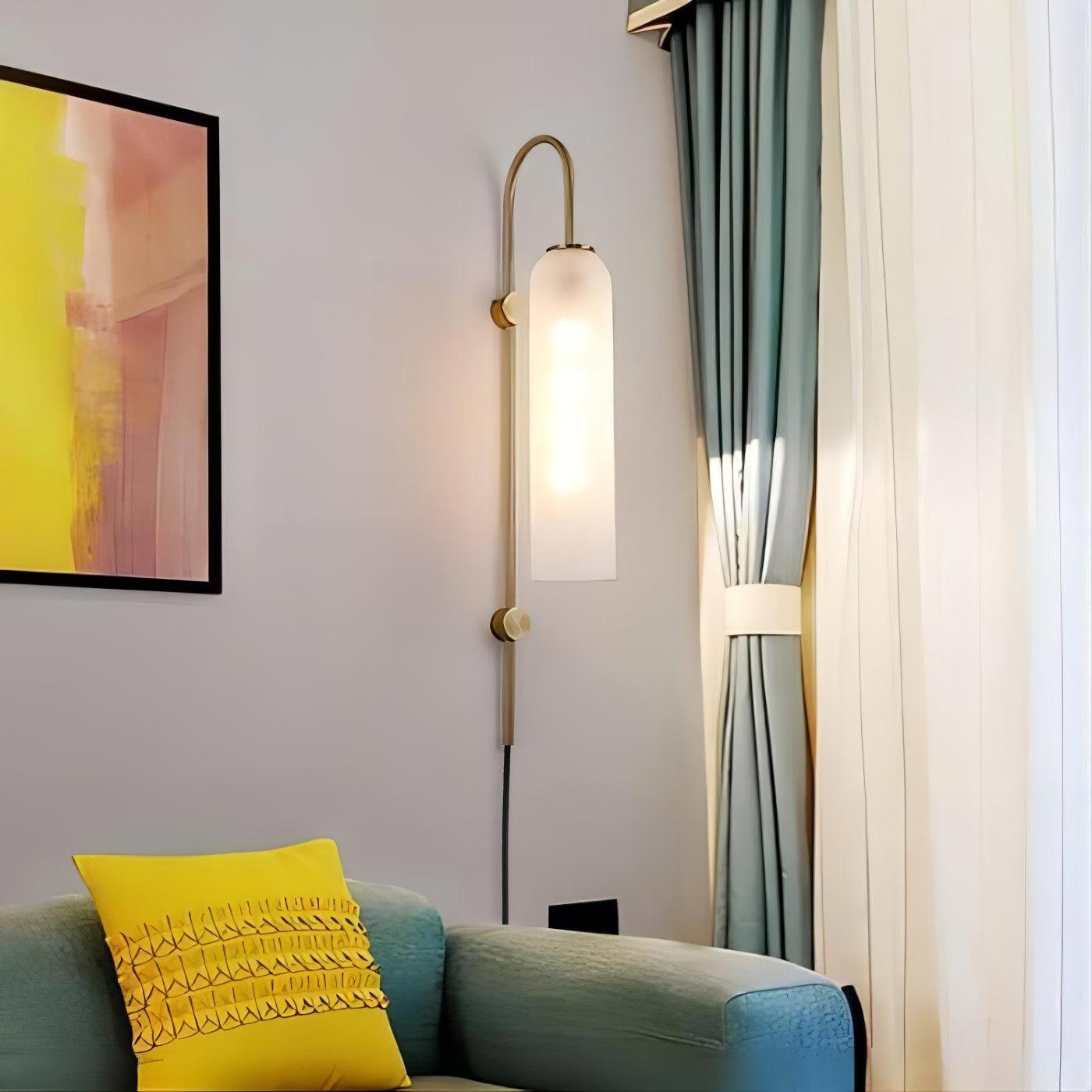 Modern Glass Plug-In Wall sconce Wall Lamp