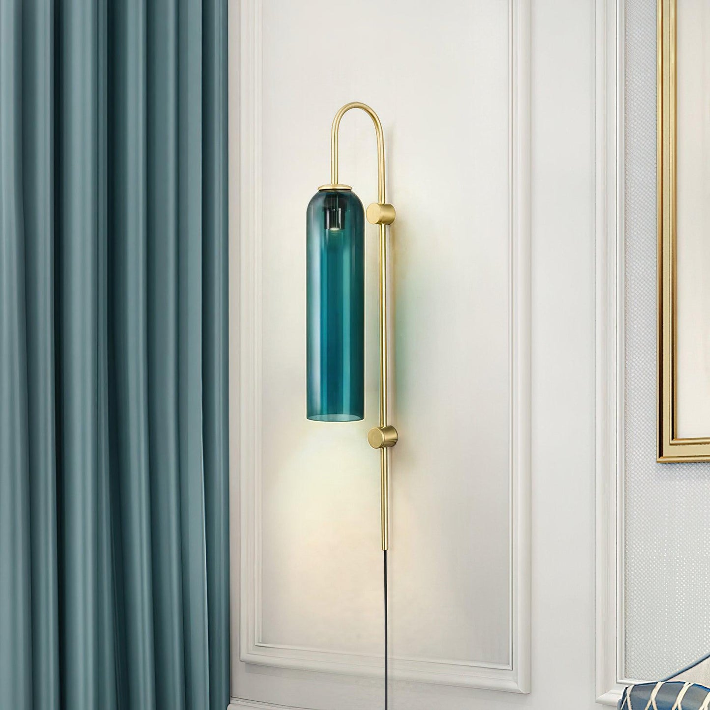 Modern Glass Plug-In Wall sconce Wall Lamp