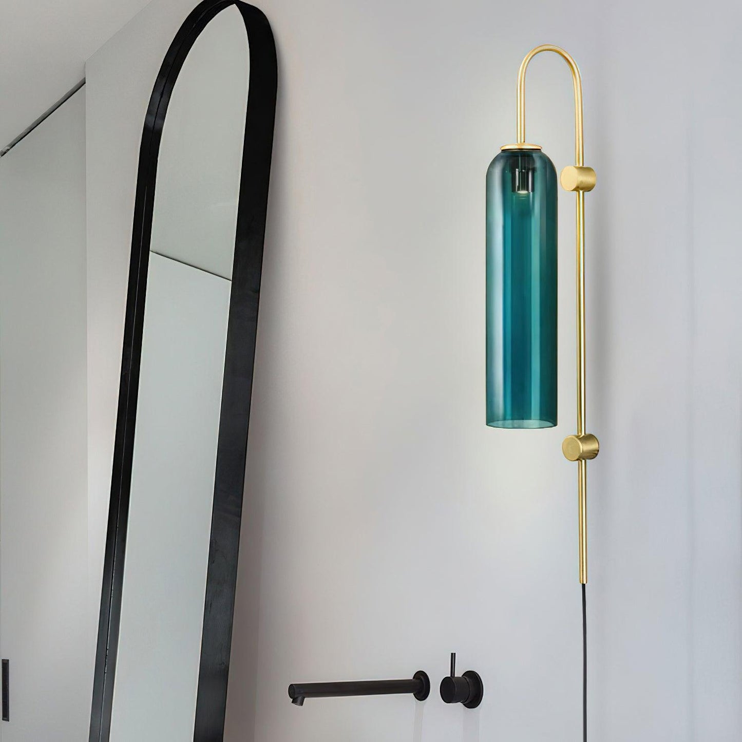 Modern Glass Plug-In Wall sconce Wall Lamp