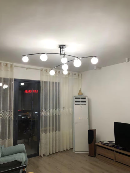 Modern Long Arm Ceiling fixture Chandelier