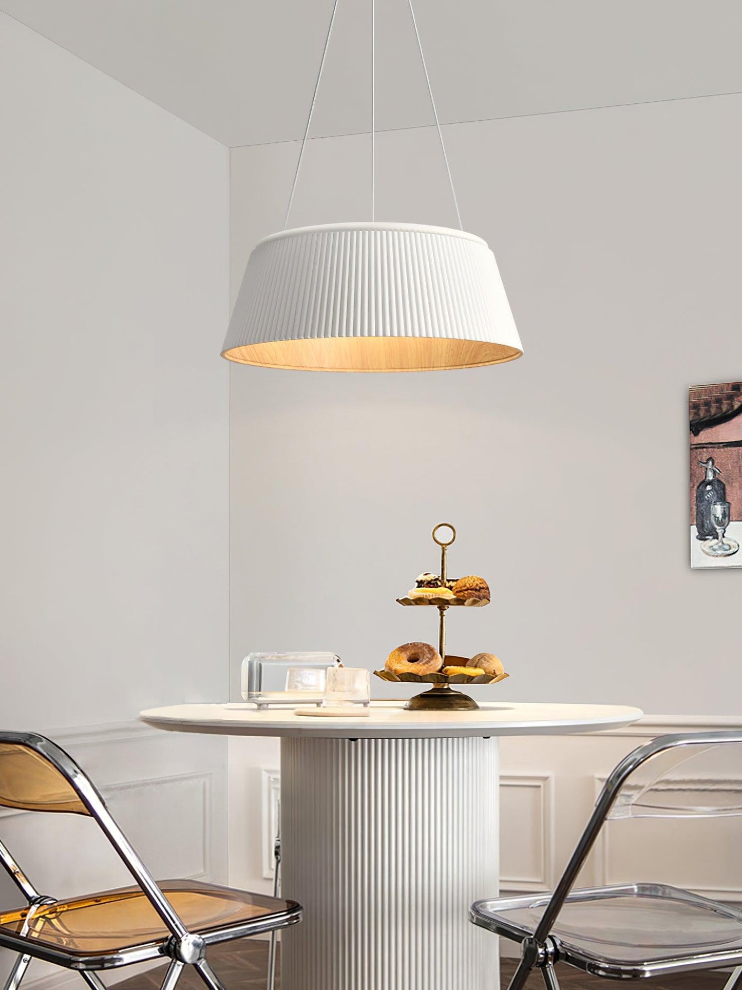 Modern Ribbed Droplight Pendant Light